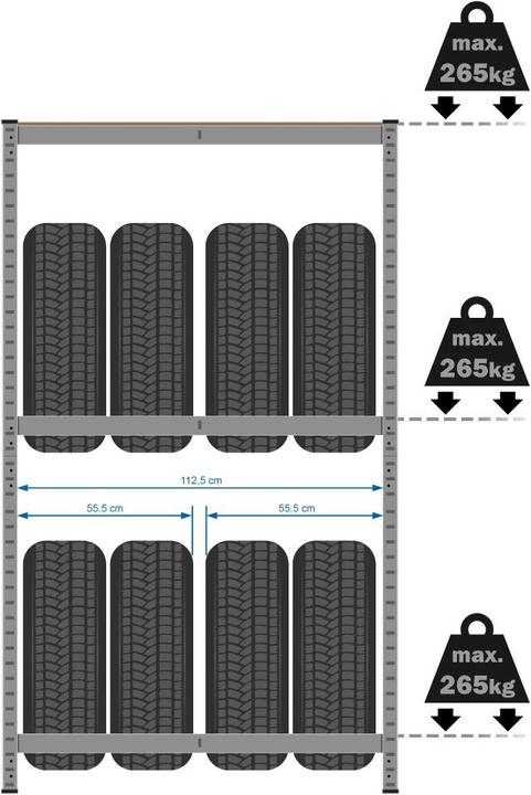 Image du produit tectake Support Pneus