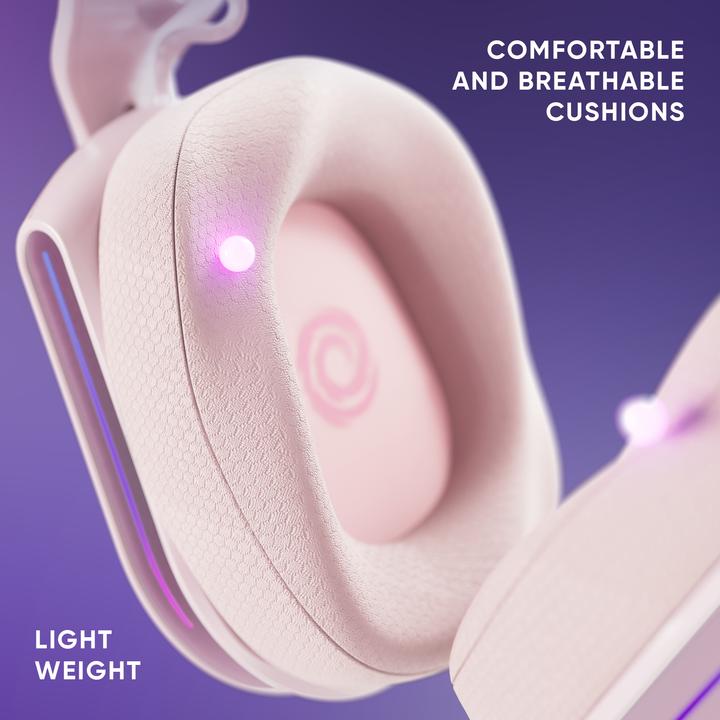 Produktbild Oniverse Wireless Gaming Headset Polaris - Aurora Pink (Kabelgebunden, Kabellos)