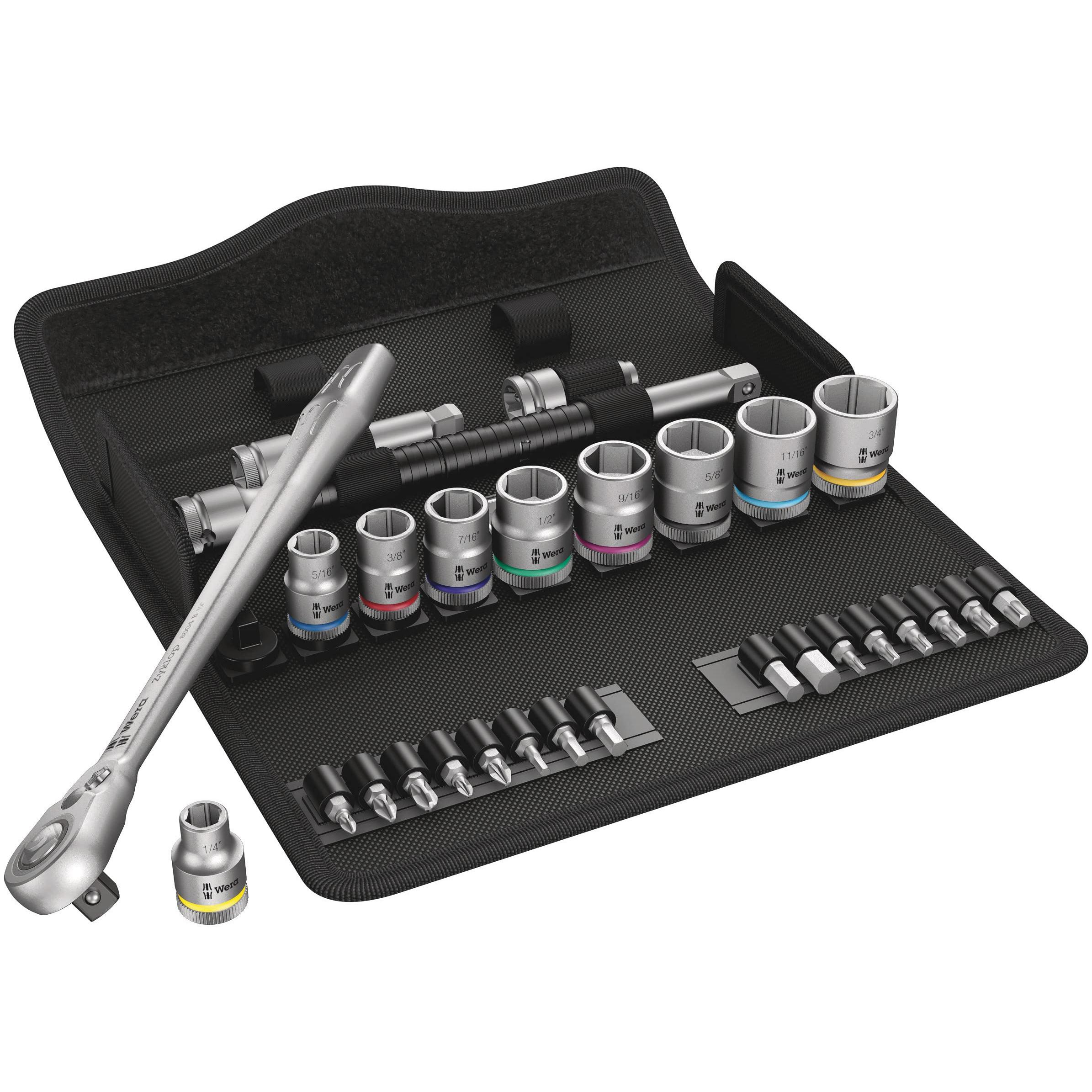 Wera, Ratsche, 8100 SB 11 Zyklop Metal-Knarrensatz (3/8")
