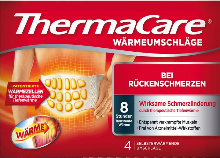 Produktbild Thermacare Wärmeumschläge bei Rückenschmerzen, 4 St. Pflaster (4x)