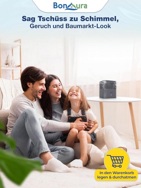 Produktbild BonAura Luftentfeuchter ohne Strom mit Nachfüllpack (16 m²)