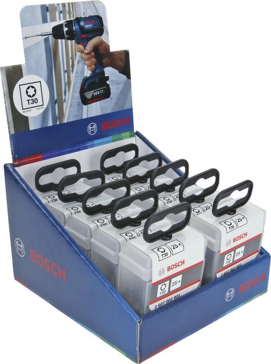 Actual product image Bosch Professional Zubehör Screwdriver bit extra-hard T30, 25 mm, pack of 25 (Hexagon socket TX)