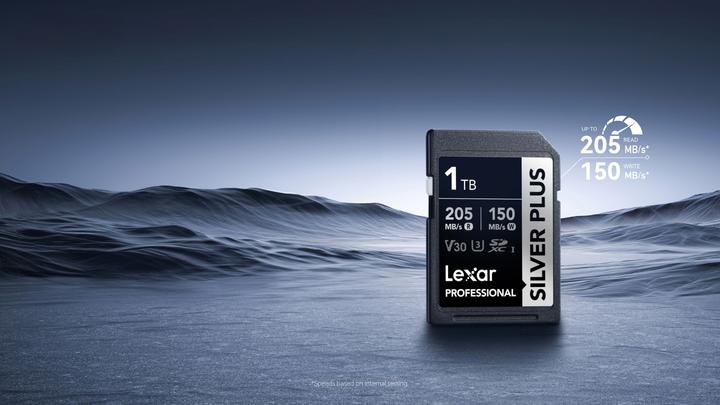 Actual product image Lexar Professional Silver Plus (64 GB, SDXC, U3, UHS-I)
