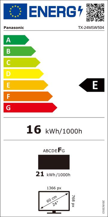 Energie-Label Panasonic TX-24MSW504 (24", MSW504, LCD, HD ready, 2023)
