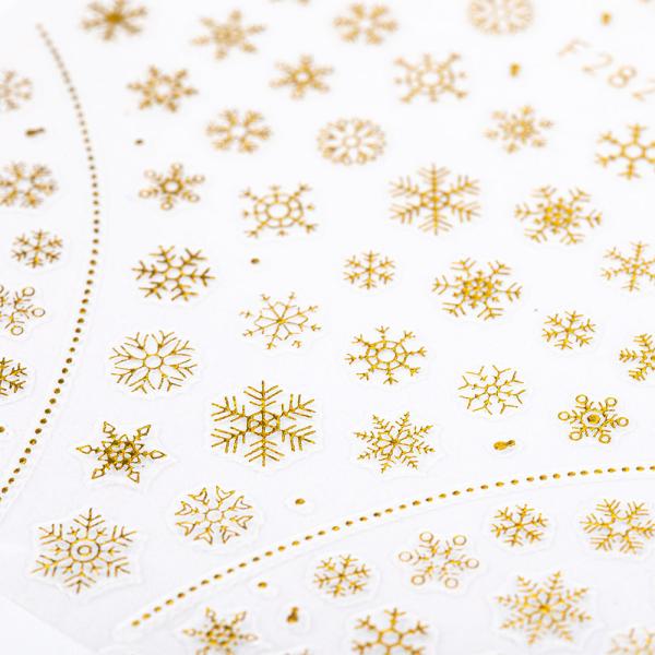 Actual product image Nagellack24 Snowflakes (Nail punch, Gold)
