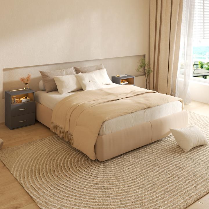 Image du produit Casaria Table de chevet (39 x 28 x 54 cm)