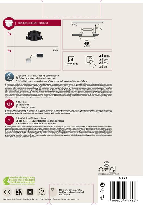 Immagine prodotto Paulmann Einbauleuchten (470 lm)