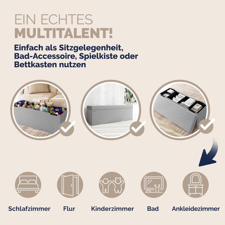 Image du produit Casaria Coffre de siège Cord (114 cm)