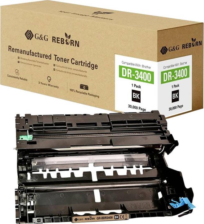 Actual product image G&G Drum replaces Brother DR-3400 Compatible Black 30000 pages Reborn rema (FC)