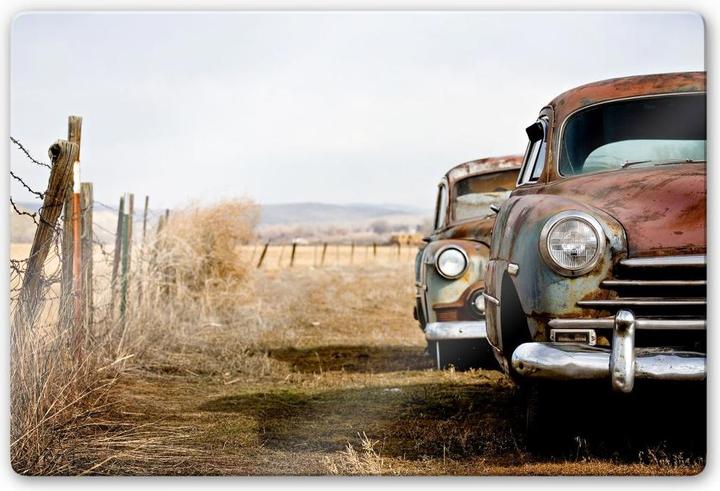 Immagine prodotto Trenddeko Vecchie auto arrugginite (60 x 40 cm)