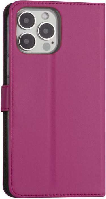 Produktbild Ambiance1 Hülle iPhone 13 Pro Max - Book Case Kunstleder pink No.322 (Apple iPhone 13 Pro Max)