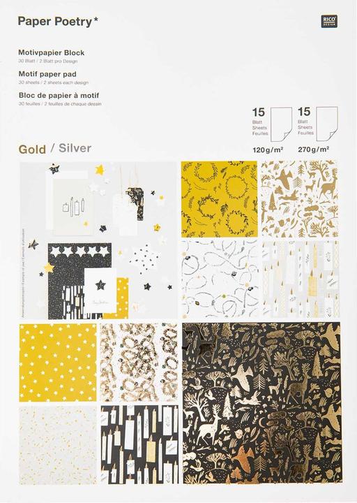 Actual product image Rico Design Christmas paper Nostalgic Christmas, 30 sheets, A4 (Wrapping paper, 1 x)