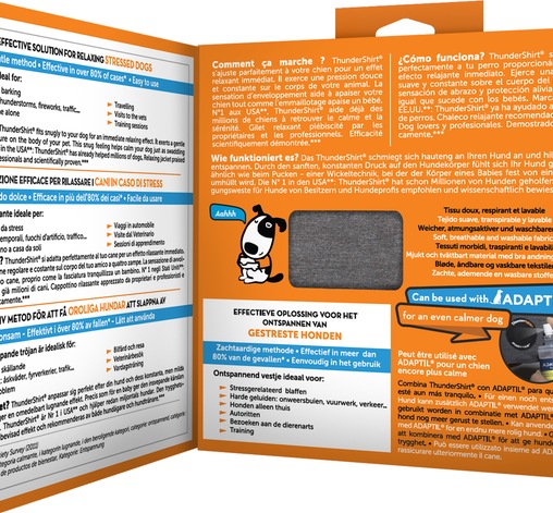 Nutritional values and ingredients Tommi CZ ThunderShirt - Compression shirt XS - (972890) (XS, Dog life jacket)