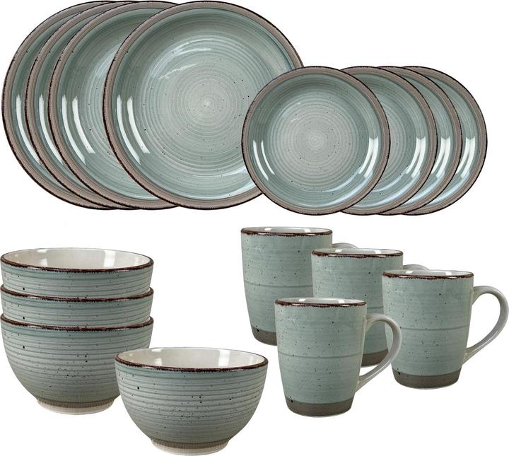 NTK-Collection Geschirrset 16-teilig grün Antonia (16 pcs.)