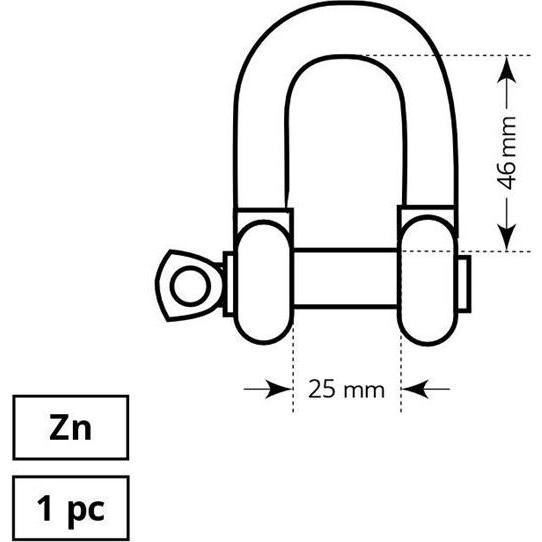 Thumbnail - Haushalt, Reifen Zubehör, ROPE FIXING M12. 1 HOOP 1DD