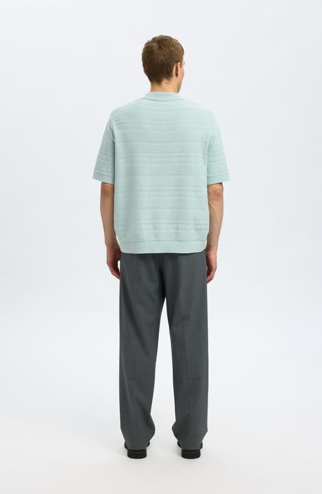 Actual product image Selected Textured Polohemd aus Strick (XL)