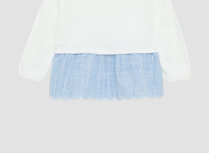 Produktbild S.Oliver T-Shirt Weiches Baumwoll-Longsleeve mit Volantdetail (80)