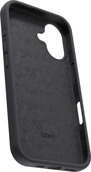 Actual product image Etteri NakÅ‚adka Silicone case for iPhone 16 6,1" black (Apple iPhone 16)