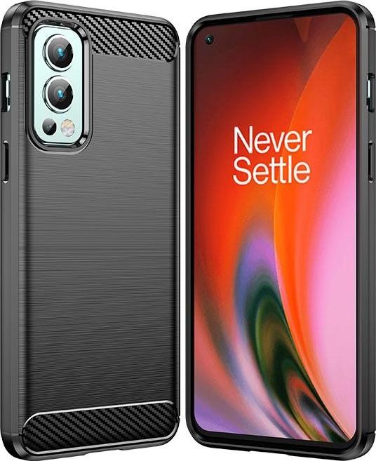 Immagine prodotto Hurtel Cover flessibile Carbon Case per OnePlus Nord 2 5G nera (OnePlus Nord 2 5G)