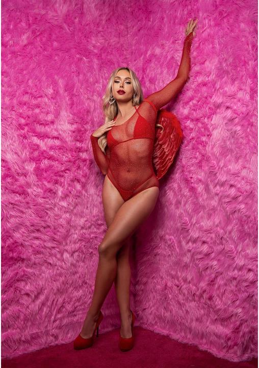 Produktbild Leg Avenue Fishnet thong back bodysuit (One Size)