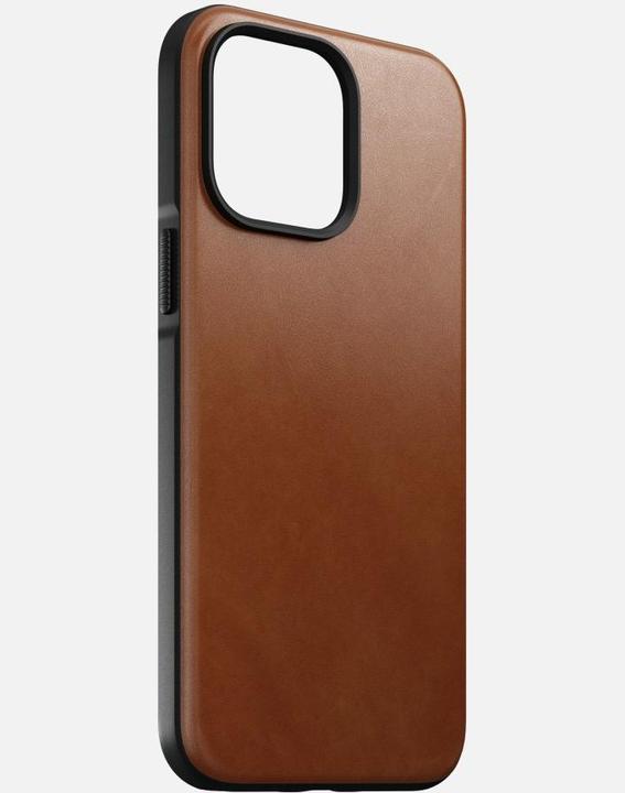 Actual product image Nomad Back Cover Modern Leather iPhone 14 Pro Max Light Brown (Apple iPhone 14 Pro Max)