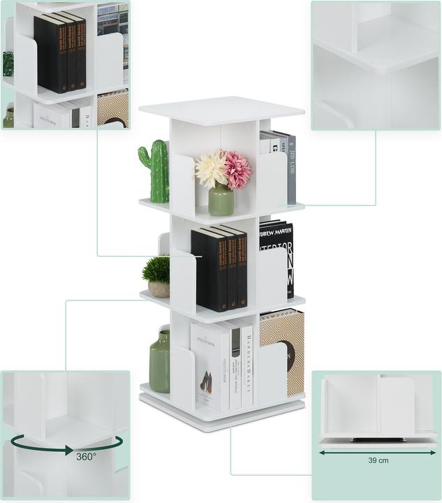 Produktbild Relaxdays Bücherregal (39 x 39 x 95 cm)