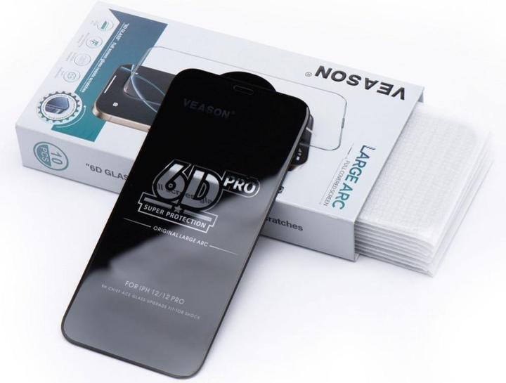Actual product image Veason Protective glass 6D Pro Glass (SET 10in1) - for Iphone 7 / 8 / SE 2020 / SE 2022 black (10 Piece, Apple iPhone SE (3rd Gen), Apple iPhone 7, Apple iPhone SE (2nd Gen))