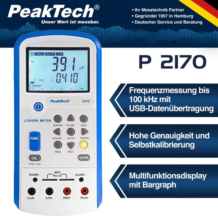 Actual product image Peaktech P 2170 LCR-Meter (Frequency counter)