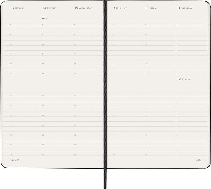Actual product image Moleskine Geschäftsagenda Hard Cover Weekly (13 x 21 cm, English)