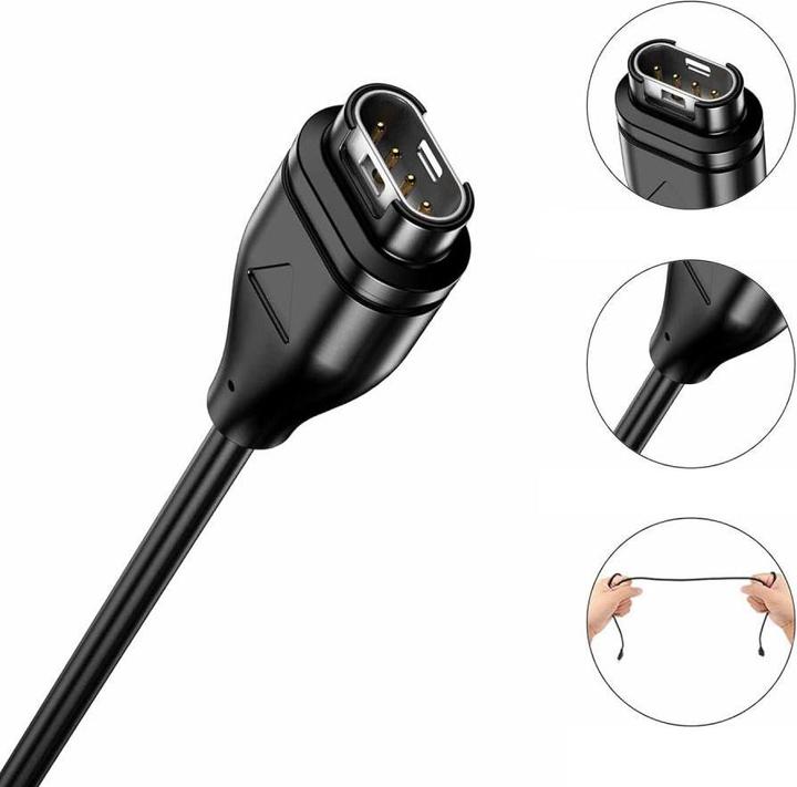 Immagine prodotto Tech-Protect MC04 UltraBoost USB-C-Kabel für Garmin-Uhr, 1 m, Schwarz