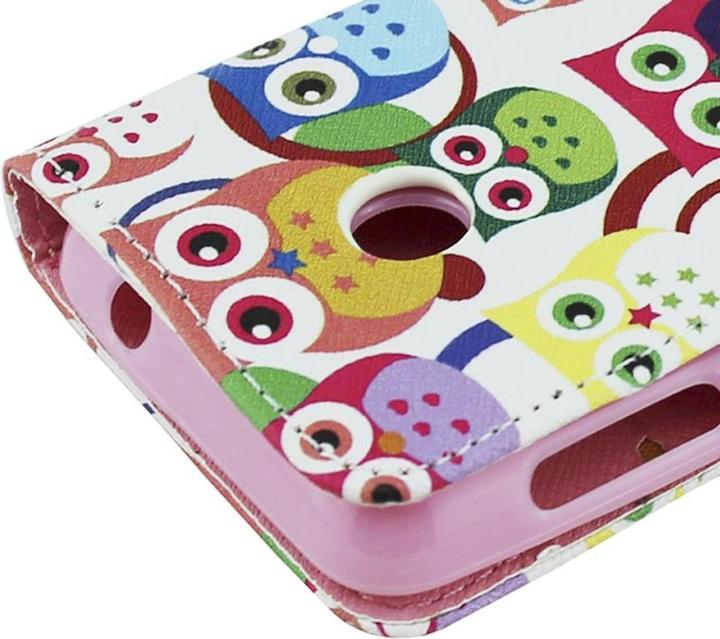 Actual product image König Design Protective cover mobile case (flip landscape) for mobile Nokia Lumia 630 / Lumia 635 Colourful owls (Nokia Lumia 630, Nokia Lumia 635)