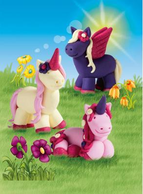 Actual product image Fimo unicorn
