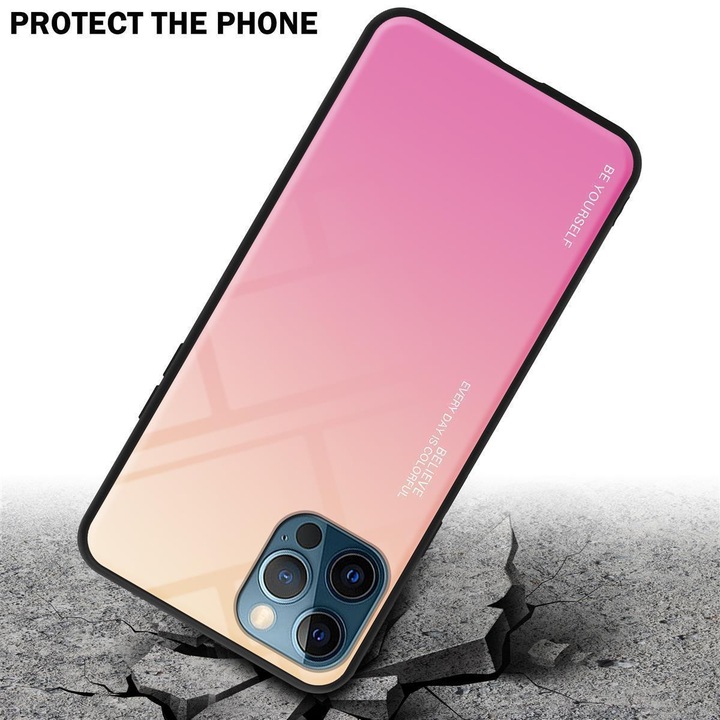 Actual product image Cadorabo TPU 2 colors glass envelope (Apple iPhone 13 Pro)