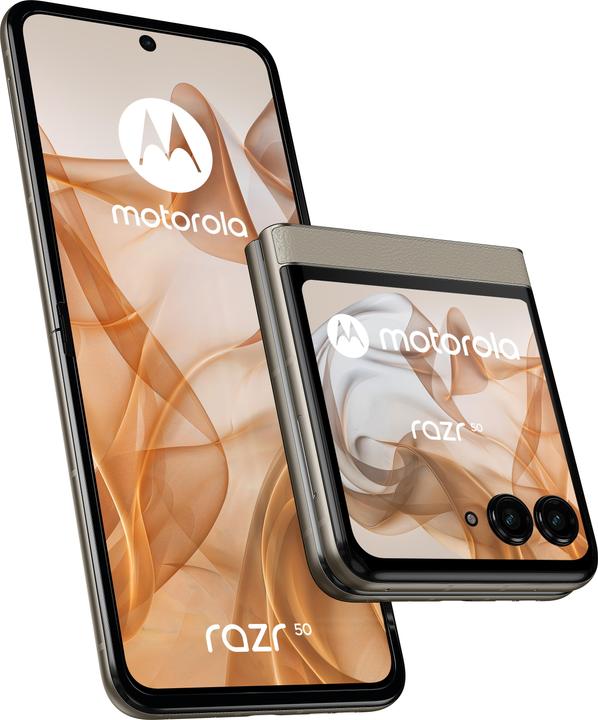 Productafbeelding Motorola Razr 50 8GB/256GB Beige (256 GB, Strandzand, 6.90", SIM + eSIM, 5G)