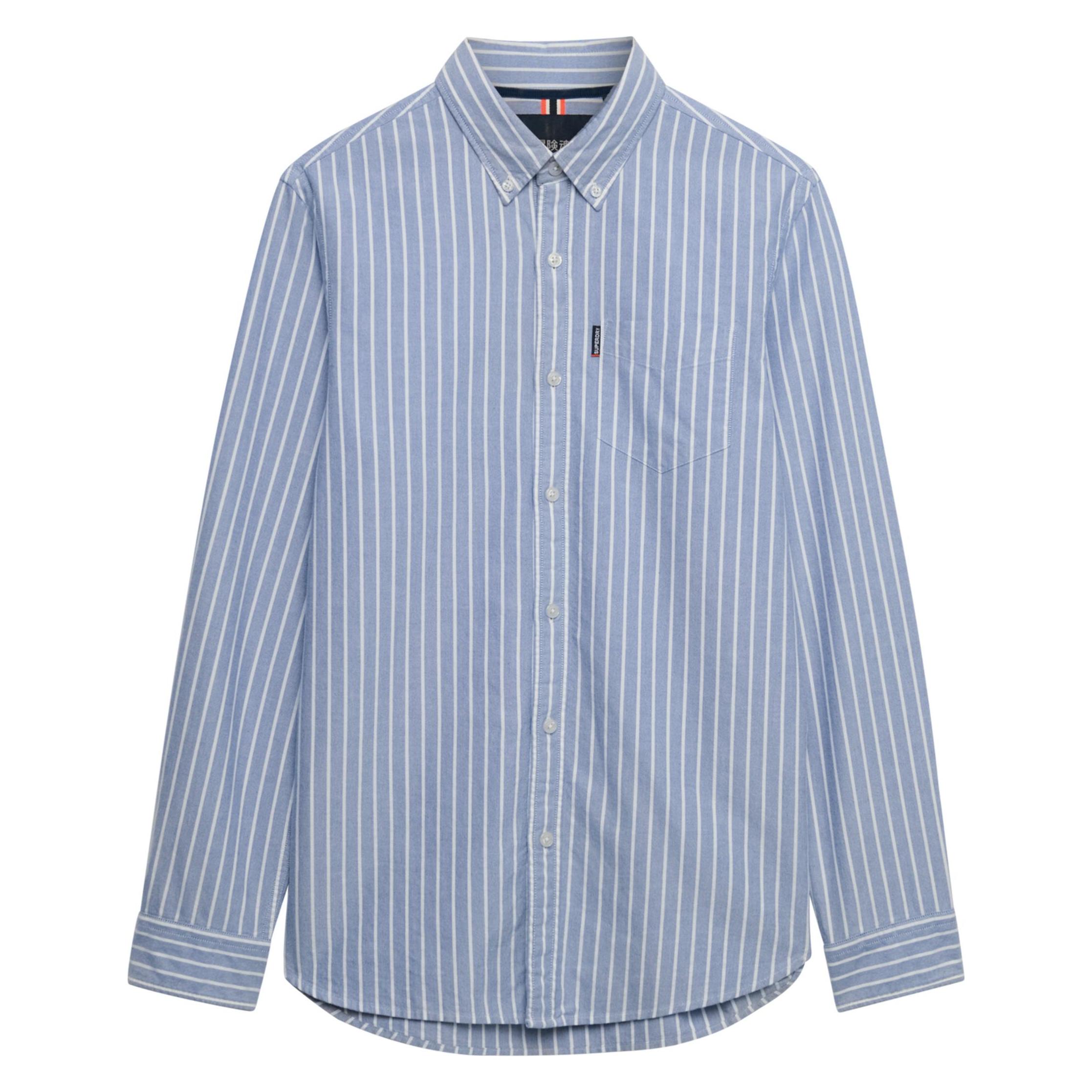 Superdry, Herren, Hemden, Langärmeliges Essentials Oxfordhemd, Blau, (Xxl)