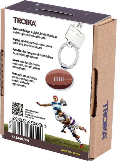 Actual product image Troika RUGBY Porte-clés ballon de rugby, marron/argenté