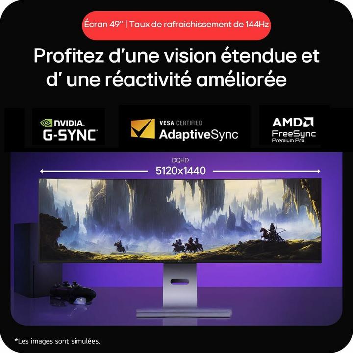Image du produit LG UltraWide 49U950A-W (5120 x 1440 pixels, 49")