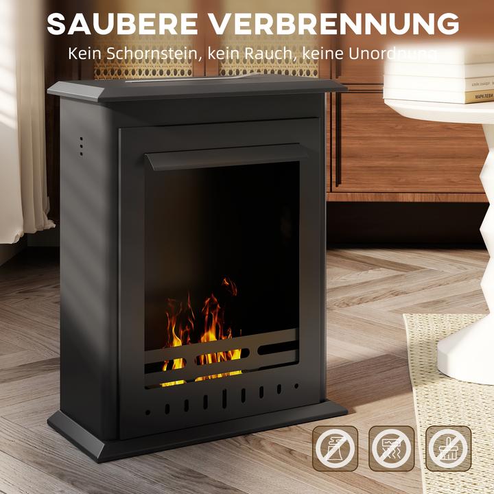 Immagine prodotto Homcom Ethanol-Kamin Stahl, Edelstahl Schwarz