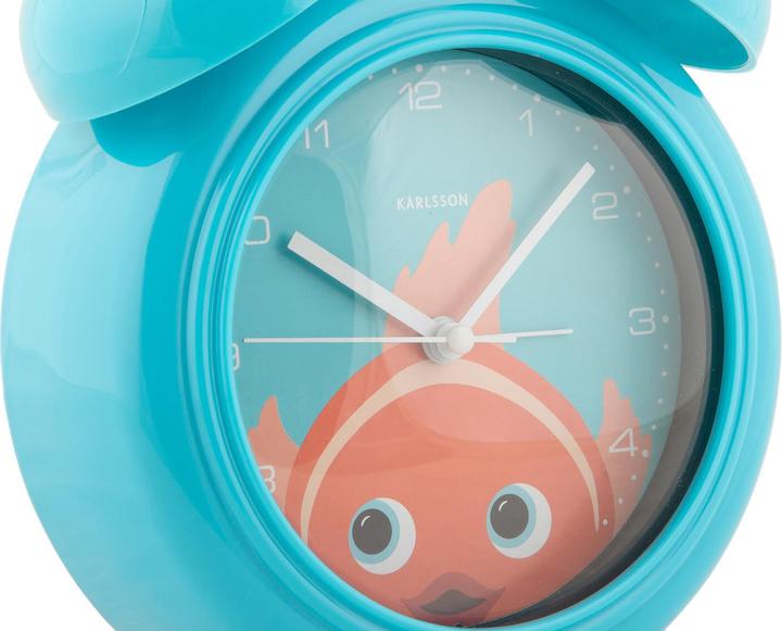 Actual product image Karlsson Wecker Goldfisch Light blue, Anzeige: Analog, Detailfarbe
