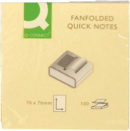 Produktbild Q-Connect Haftnotizen Z-Quick Notes gelb (76 x 76 mm)