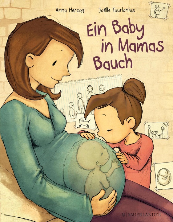 Produktbild Ein Baby in Mamas Bauch (Deutsch, Anna Herzog, Joëlle Tourlonias, 2015)