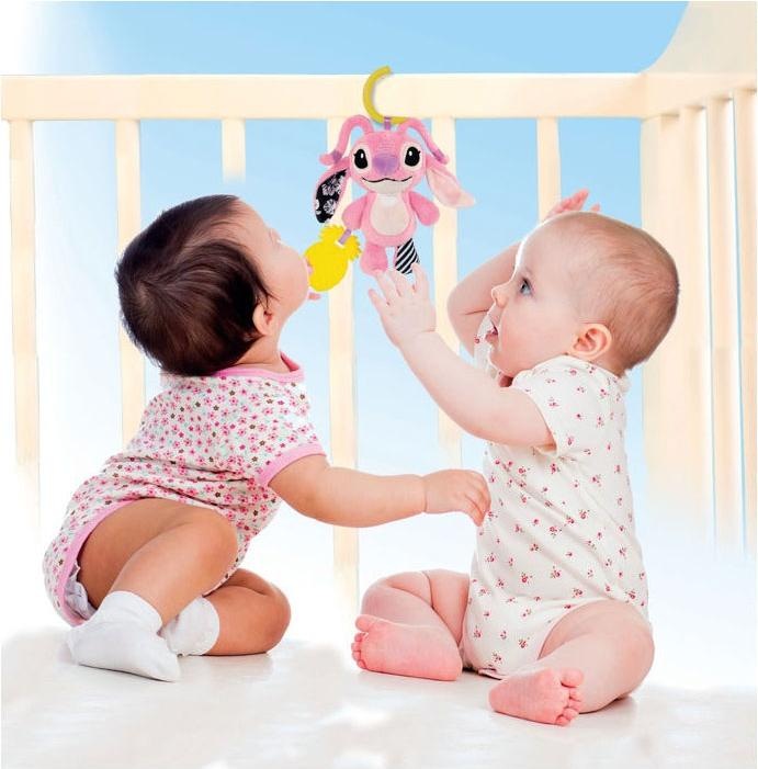 Actual product image Clementoni Baby Stitch Soft Rattle Pink