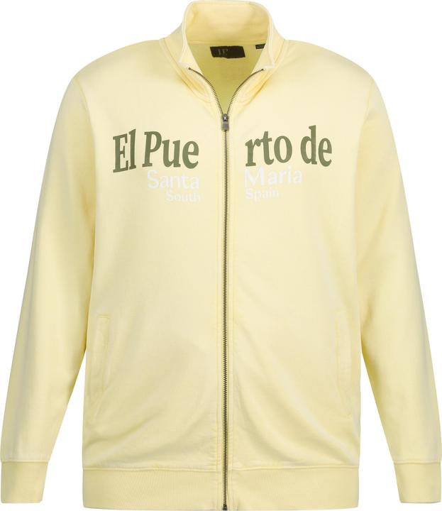 Immagine prodotto JP1880 Giacca di felpa con effetto vintage, stampa e collo alto (6XL)