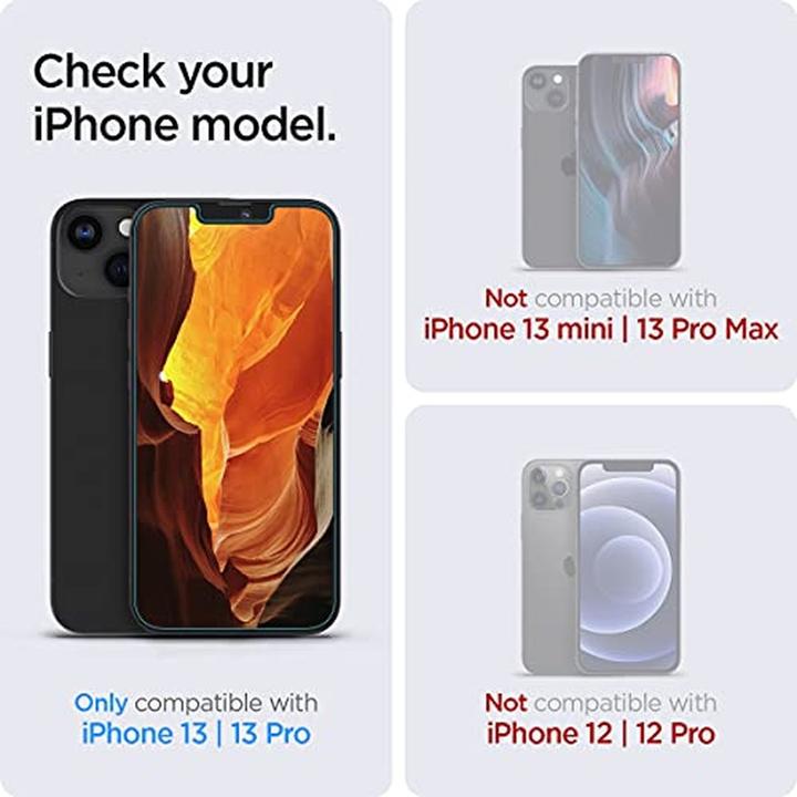 Immagine prodotto Spigen Glas.tR EZ Fit (2 pz., Apple iPhone 13, Apple iPhone 13 Pro)