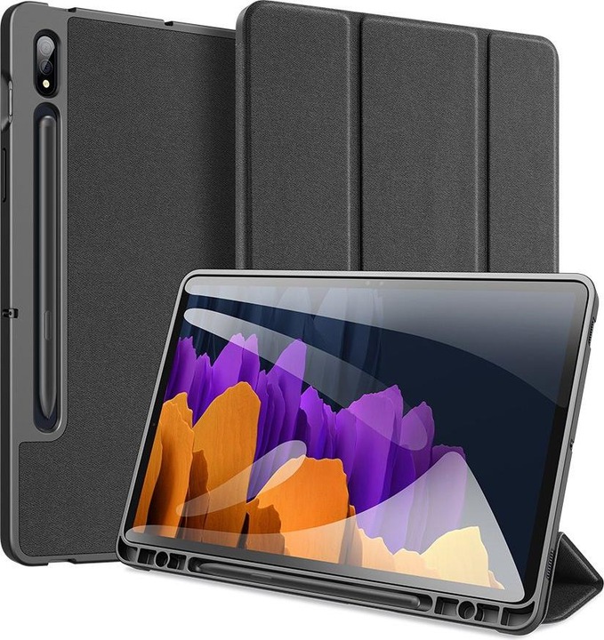 Actual product image Dux Ducis Case Domo Samsung T870 / T875 Tab S7 11 / X700 / X706 Tab S8 black (Galaxy Tab S7, Galaxy Tab S8)