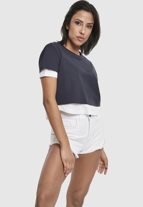 Produktbild Urban Classics Ladies Full Double Layered Tee (XL)