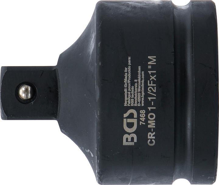Actual product image BGS Impact Socket Adaptor internal square 38 mm (1.1/2") - external square 25 mm (1") (25 mm, 38 mm)