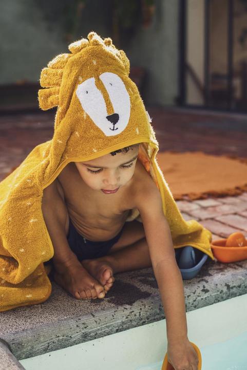 Actual product image Trixie Baby Hooded Bath Towel | 70x130cm Mr. Lion