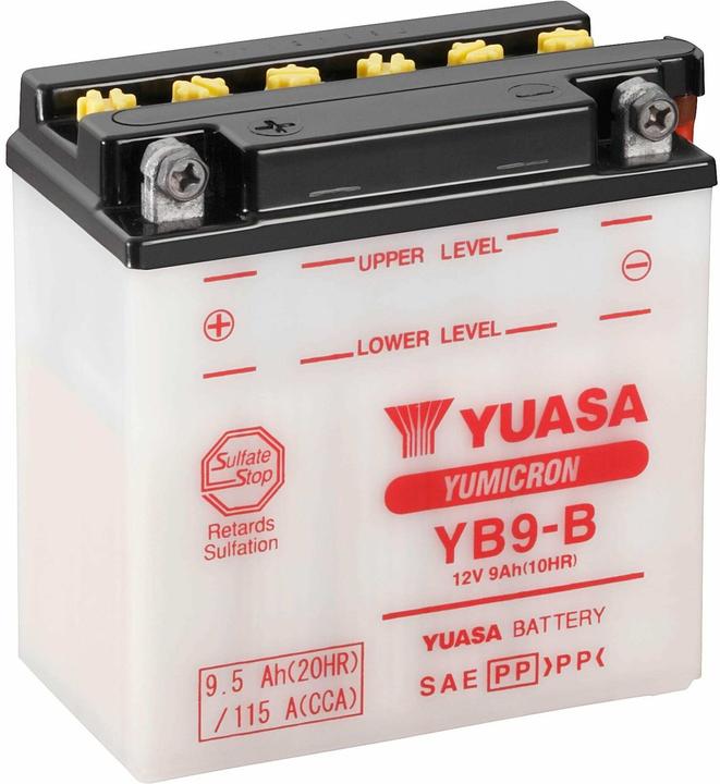 Yuasa YB9-B (12 V, 9.50 Ah, 115 A)
