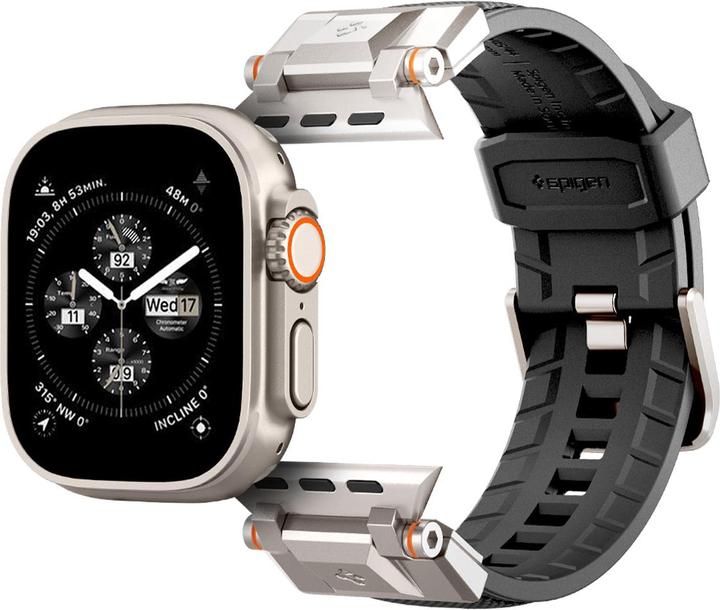 Image du produit Spigen Dura Pro Armor (35 mm, Polyuréthane thermoplastique (TPU), Nylon, Watch Series 7 (45mm), Watch Series 7 (44 mm), Watch Series 3 42mm)